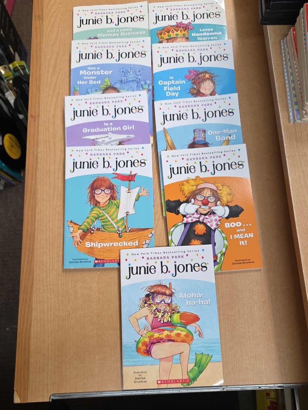 Junie B Jones by Barbara Park, New York Times Bestselling Series Book Lot of 9